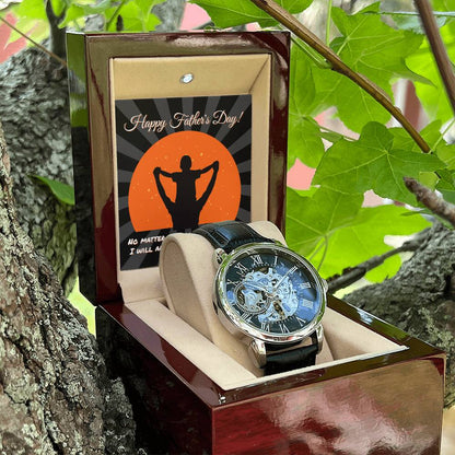 Happy Father's Day Openwork Watch for Dad
