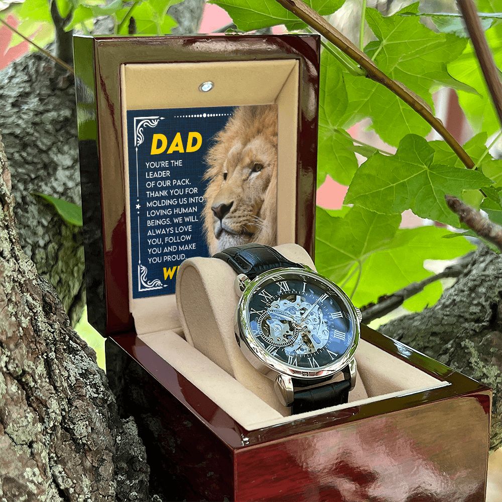 Dad - You are a Leader | Men's Openwork Watch