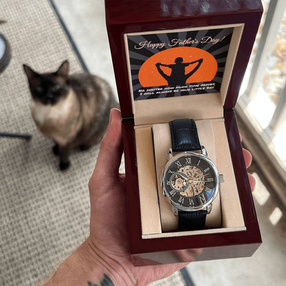 Happy Father's Day Openwork Watch for Dad