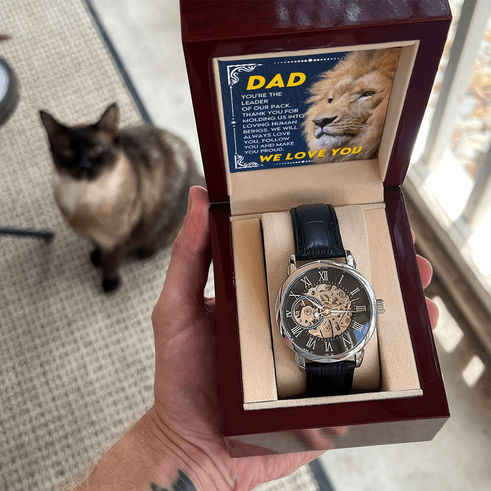Dad - You are a Leader | Men's Openwork Watch