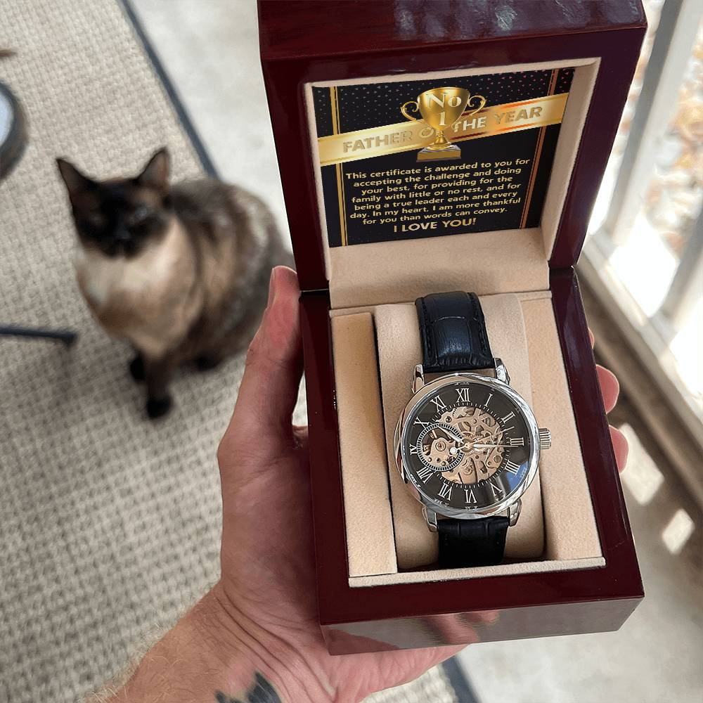 Father of the Year Openwork Watch for Dad