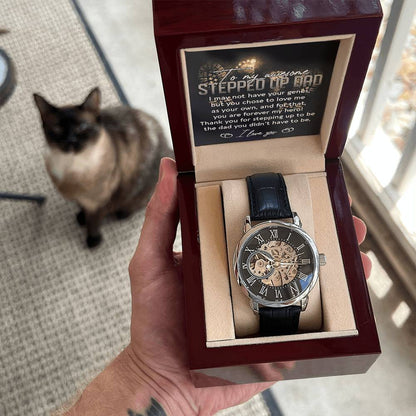 To My Awesome Stepped up dad, Openwork Watch