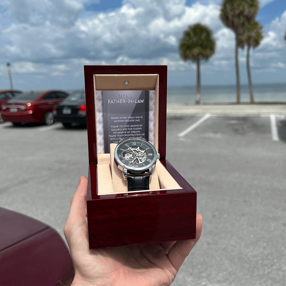 To My Great Father-in-Law Openwork Watch