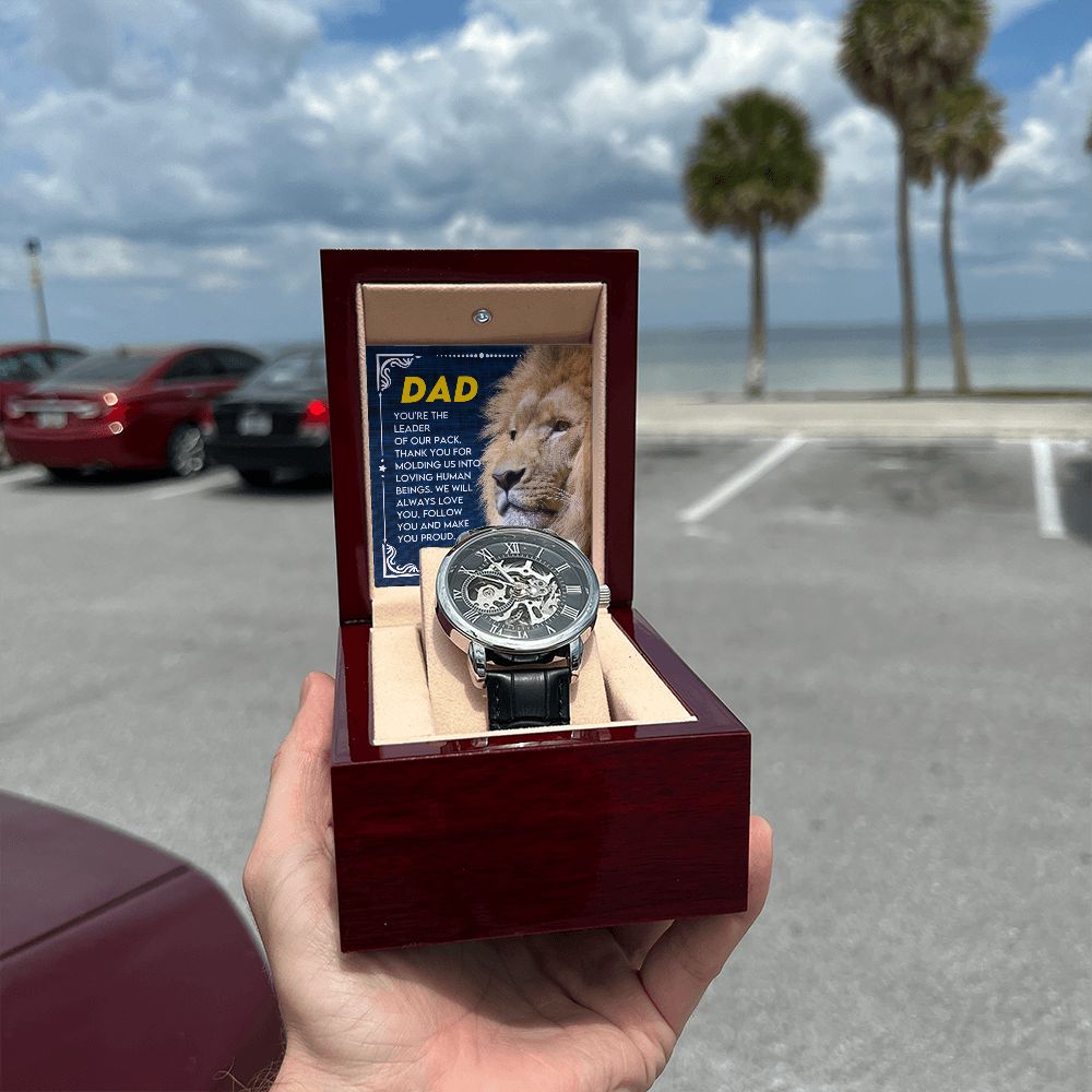 Dad - You are a Leader | Men's Openwork Watch