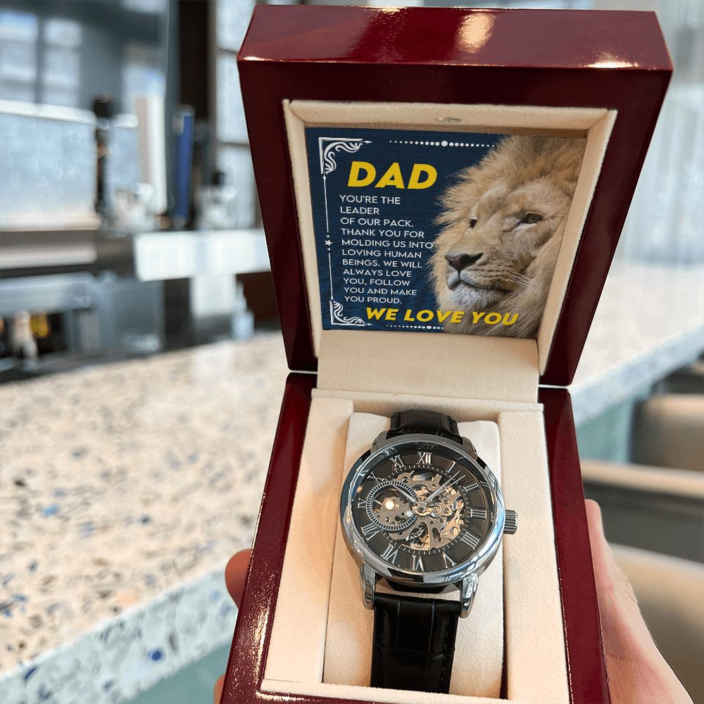 Dad - You are a Leader | Men's Openwork Watch