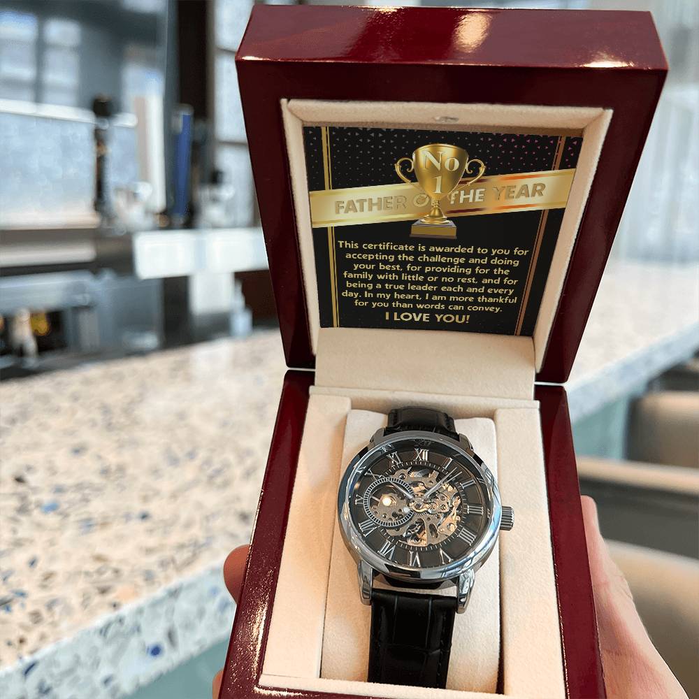 Father of the Year Openwork Watch for Dad