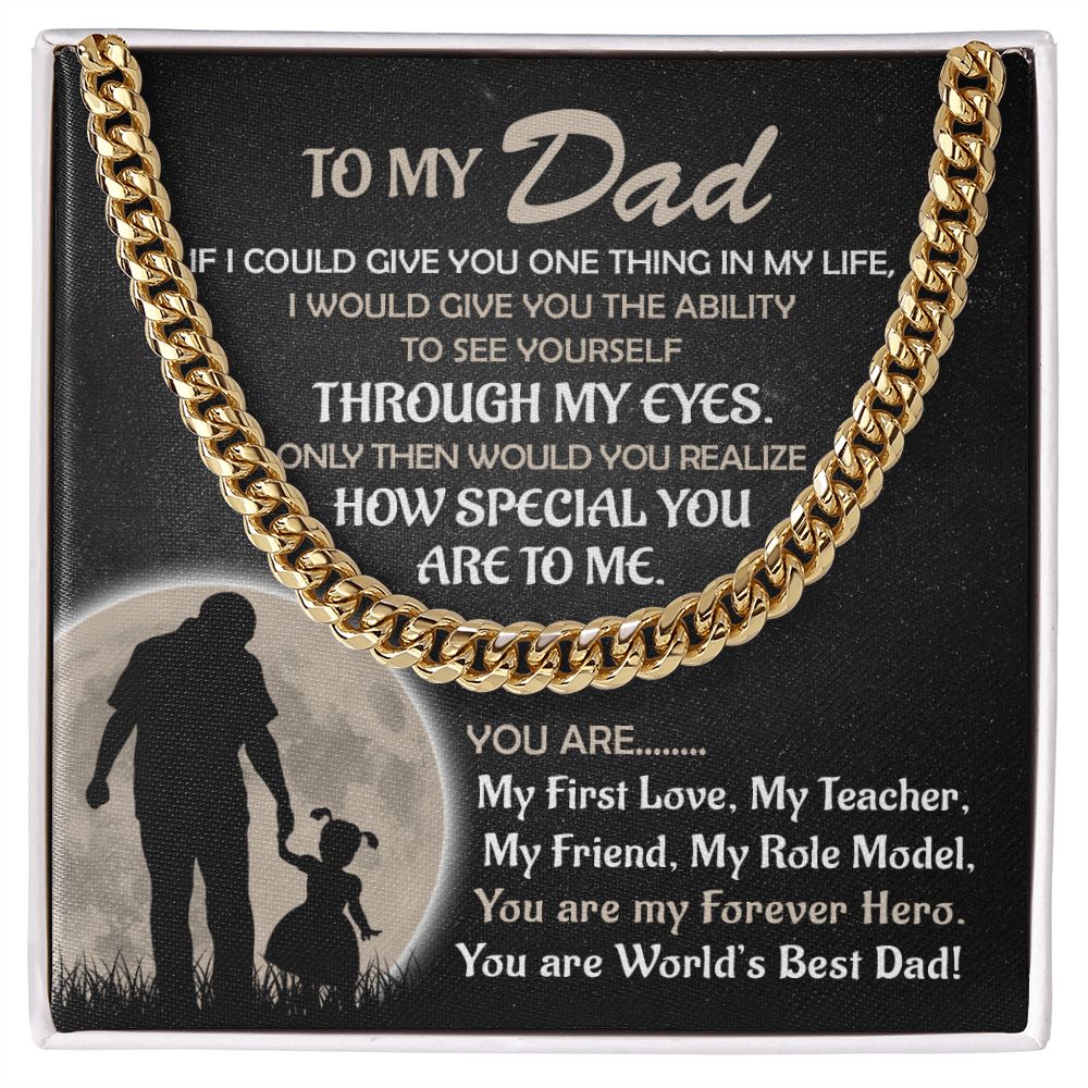 My Forever Hero - Daughter | Cuban Link Chain