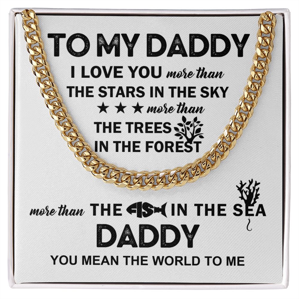 To My Daddy - The Fish in the Sea | Cuban Link Chain