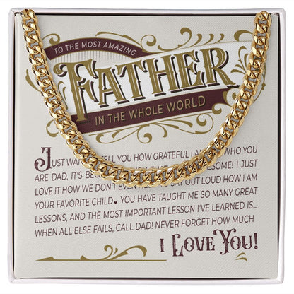 THe Most Amazing Father | Cuban Link Chain
