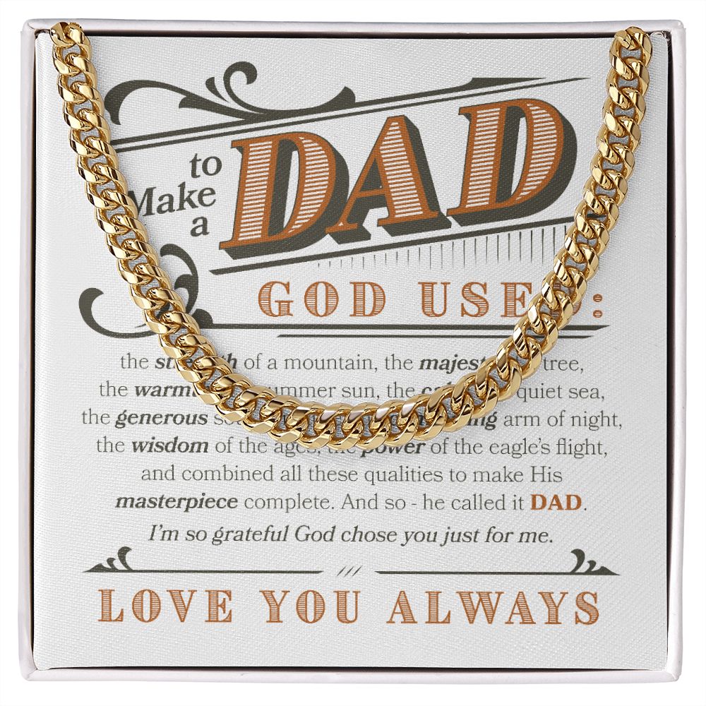 Love you Always Dad | Cuban Link Chain