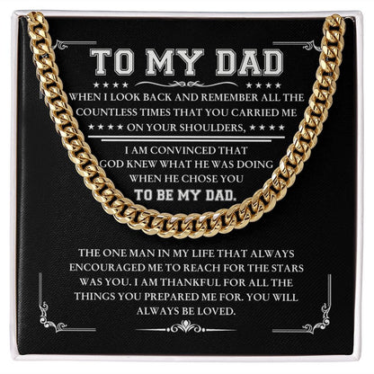 To My Dad - Thankful for all | Cuban Link Chain