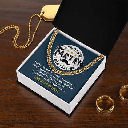 World's Best Farter Cuban Link Chain