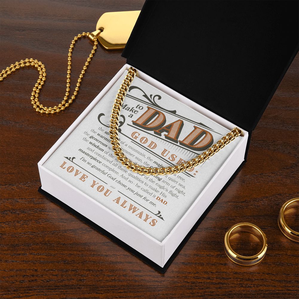 Love you Always Dad | Cuban Link Chain