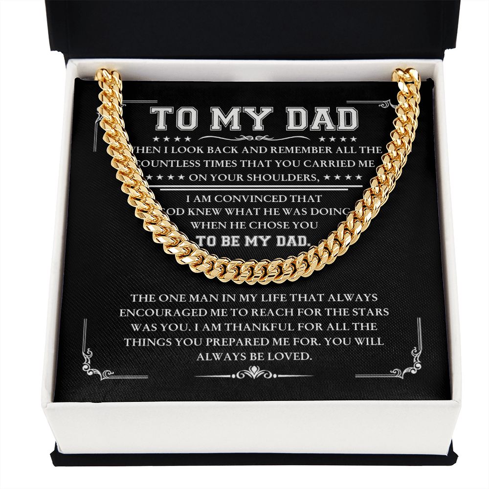 To My Dad - Thankful for all | Cuban Link Chain