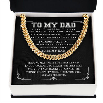 To My Dad - Thankful for all | Cuban Link Chain