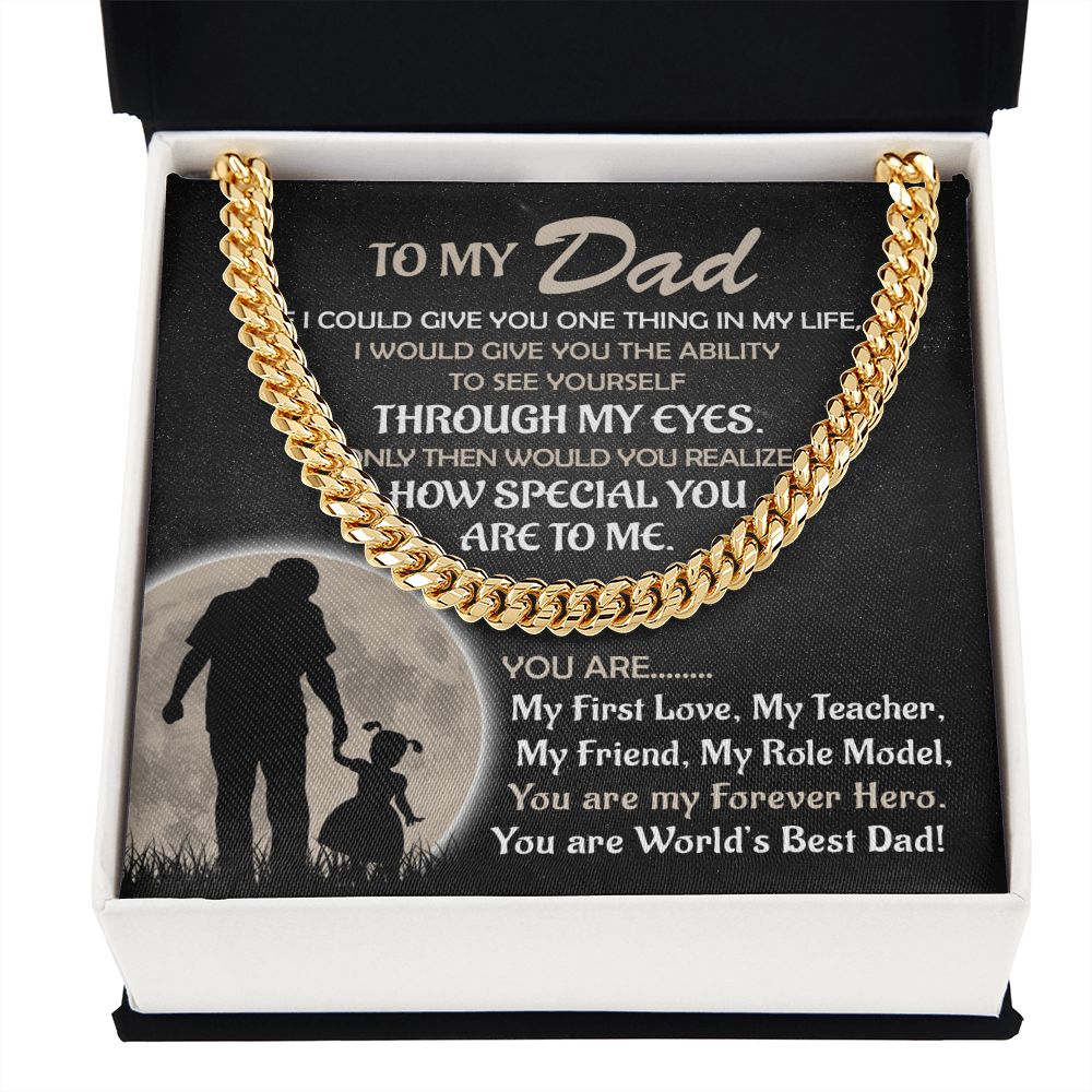 My Forever Hero - Daughter | Cuban Link Chain