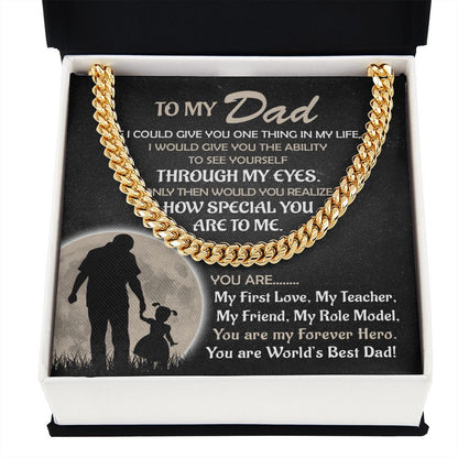 My Forever Hero - Daughter | Cuban Link Chain