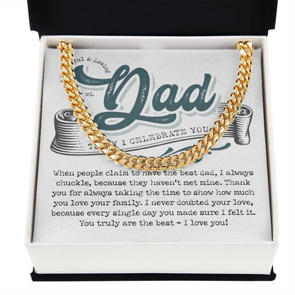 Celebrate Dad Today | Cuban Link Chain