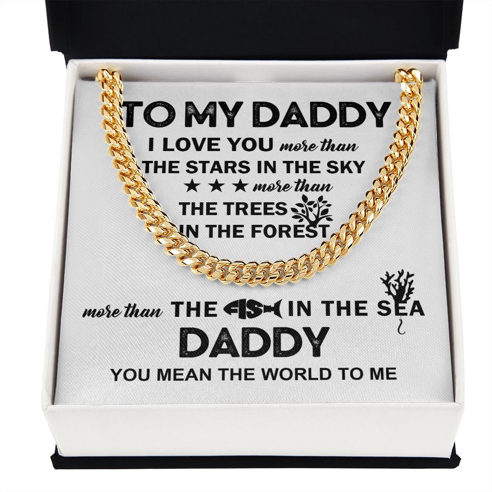 To My Daddy - The Fish in the Sea | Cuban Link Chain