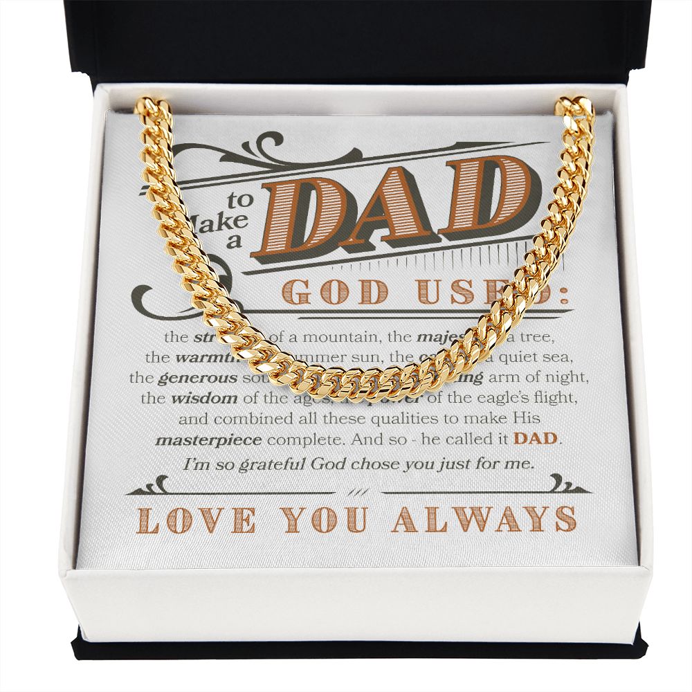 Love you Always Dad | Cuban Link Chain