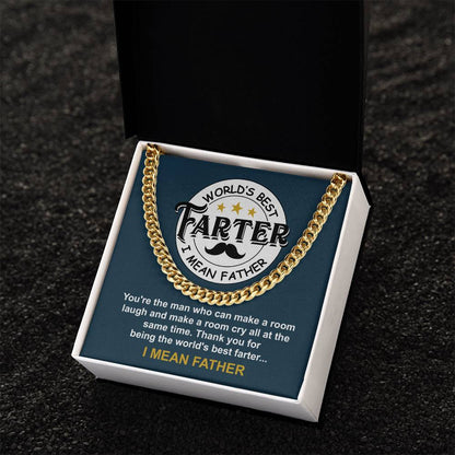 World's Best Farter Cuban Link Chain