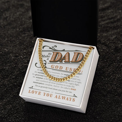 Love you Always Dad | Cuban Link Chain