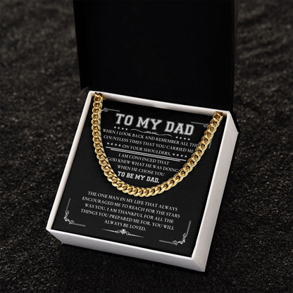 To My Dad - Thankful for all | Cuban Link Chain