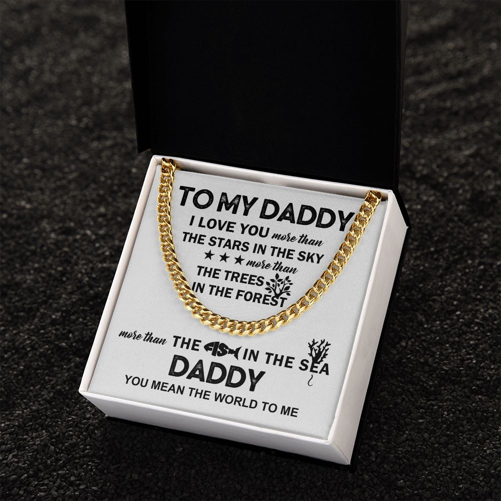 To My Daddy - The Fish in the Sea | Cuban Link Chain