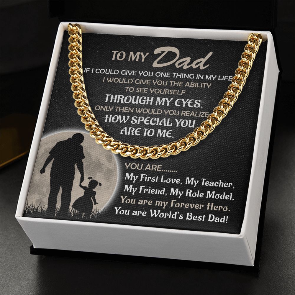 My Forever Hero - Daughter | Cuban Link Chain