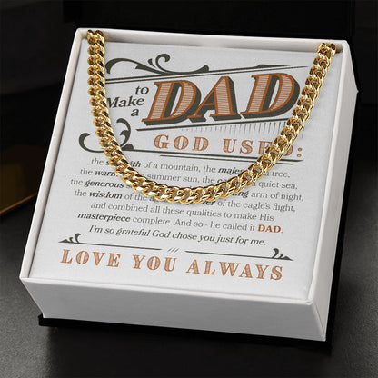 Love you Always Dad | Cuban Link Chain