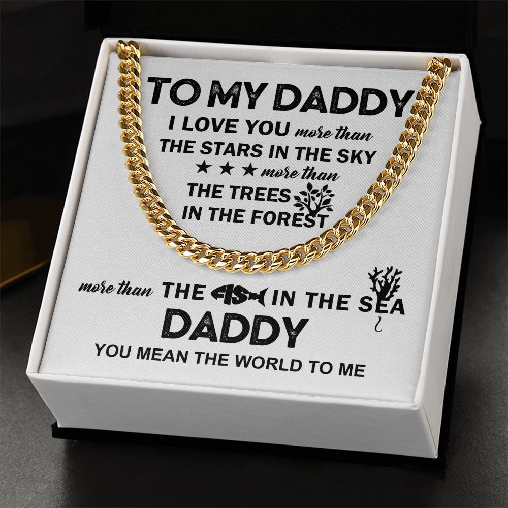 To My Daddy - The Fish in the Sea | Cuban Link Chain