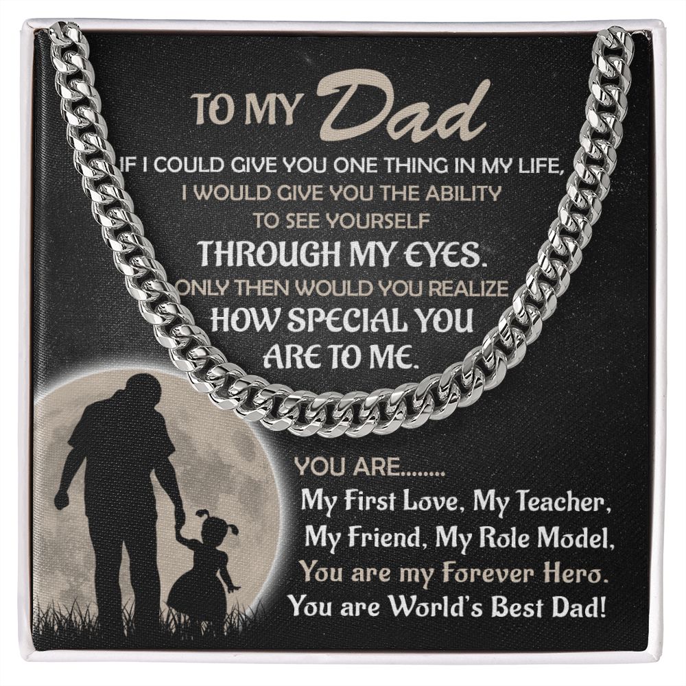 My Forever Hero - Daughter | Cuban Link Chain