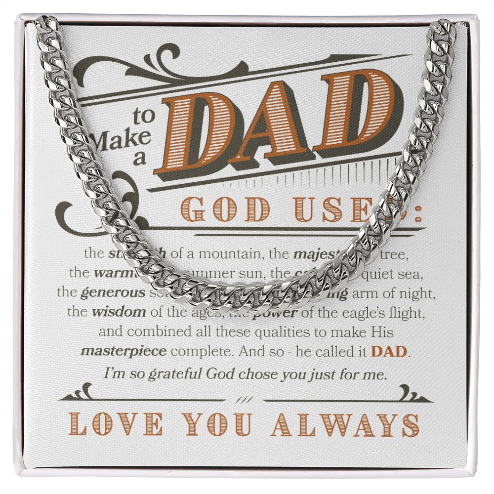 Love you Always Dad | Cuban Link Chain