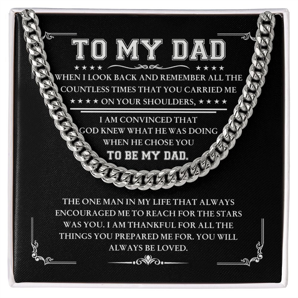 To My Dad - Thankful for all | Cuban Link Chain