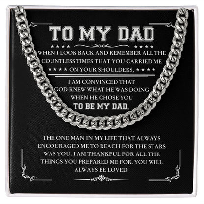 To My Dad - Thankful for all | Cuban Link Chain