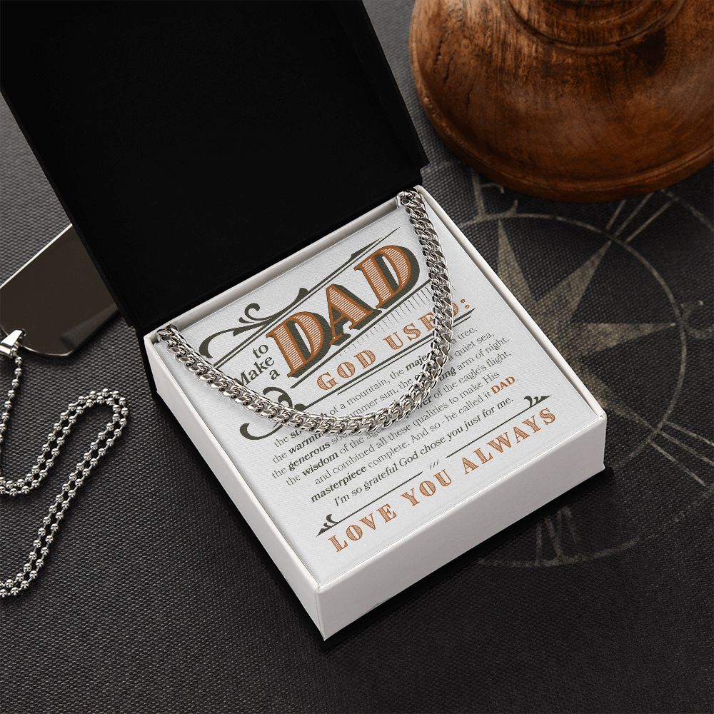 Love you Always Dad | Cuban Link Chain