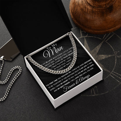 To My Man - My Best Friend | Cuban Link Chain
