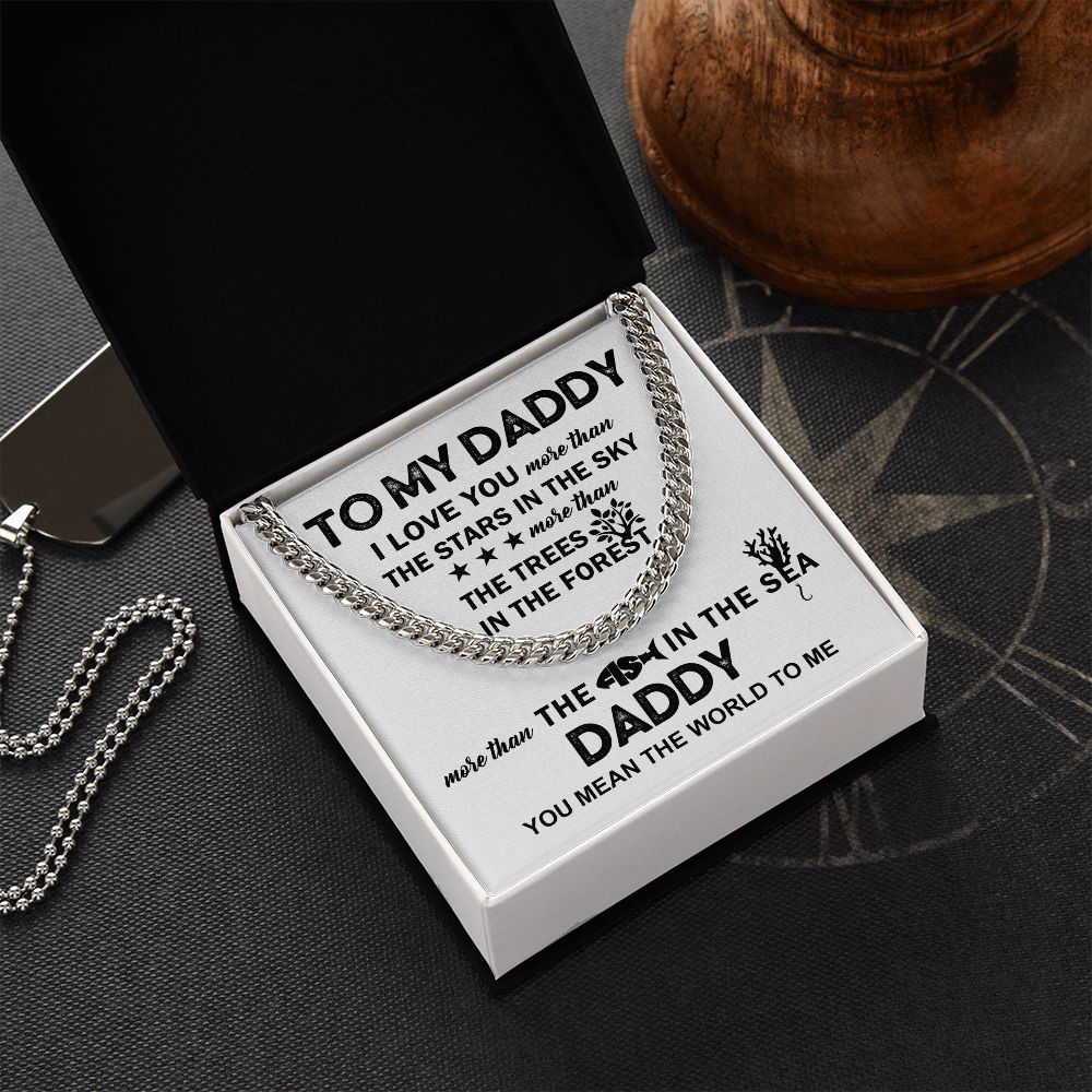To My Daddy - The Fish in the Sea | Cuban Link Chain