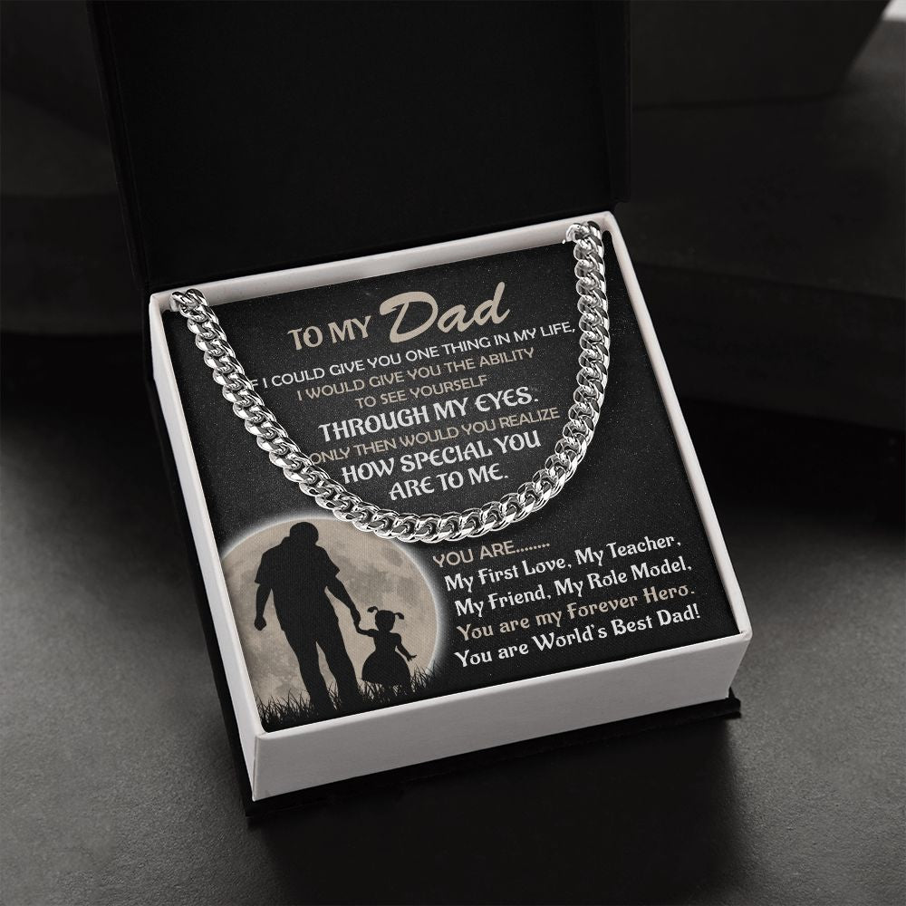 My Forever Hero - Daughter | Cuban Link Chain