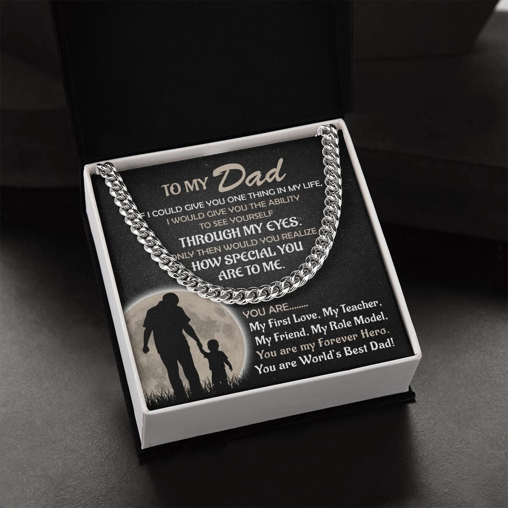My Forever Hero - Son | Cuban Link Chain