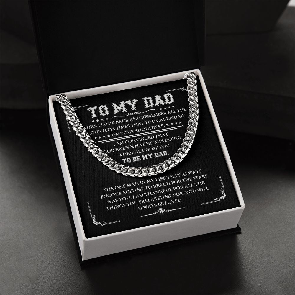 To My Dad - Thankful for all | Cuban Link Chain