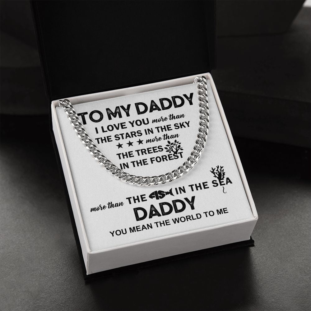 To My Daddy - The Fish in the Sea | Cuban Link Chain