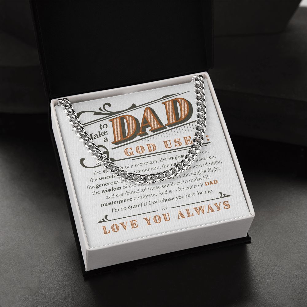 Love you Always Dad | Cuban Link Chain