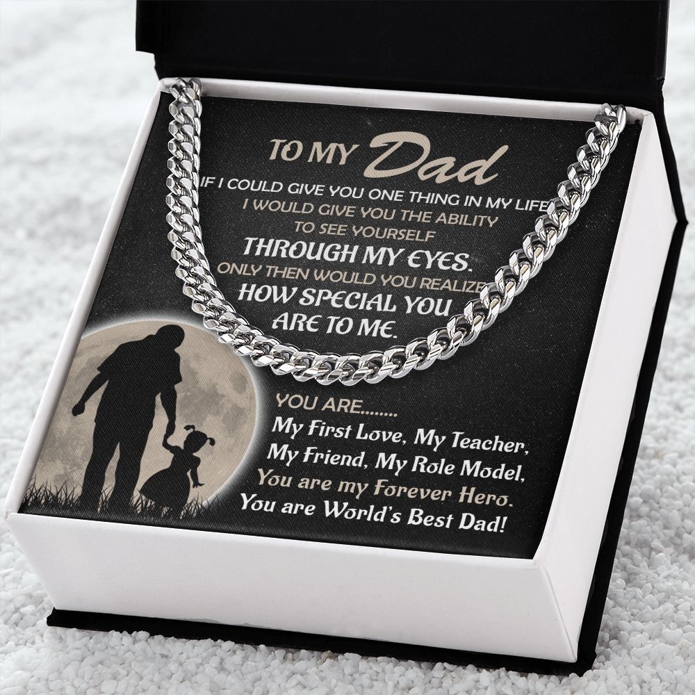 My Forever Hero - Daughter | Cuban Link Chain