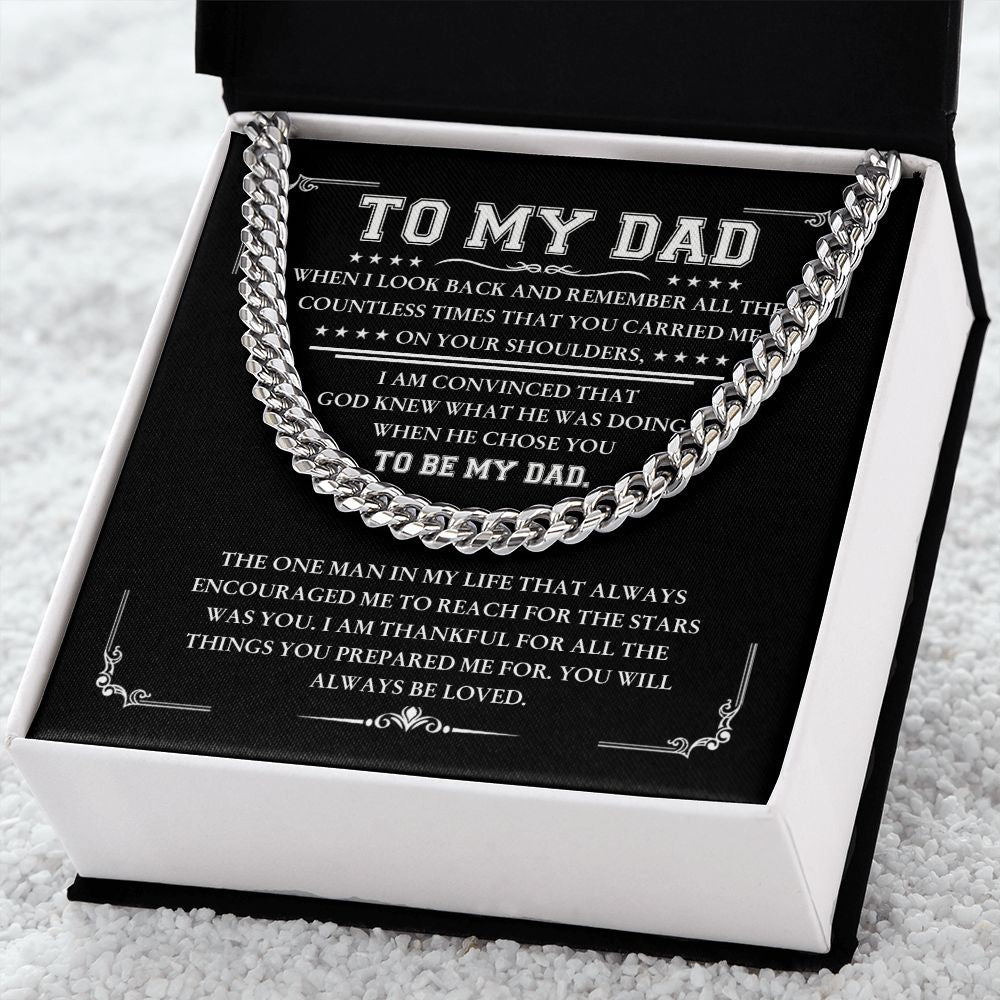 To My Dad - Thankful for all | Cuban Link Chain