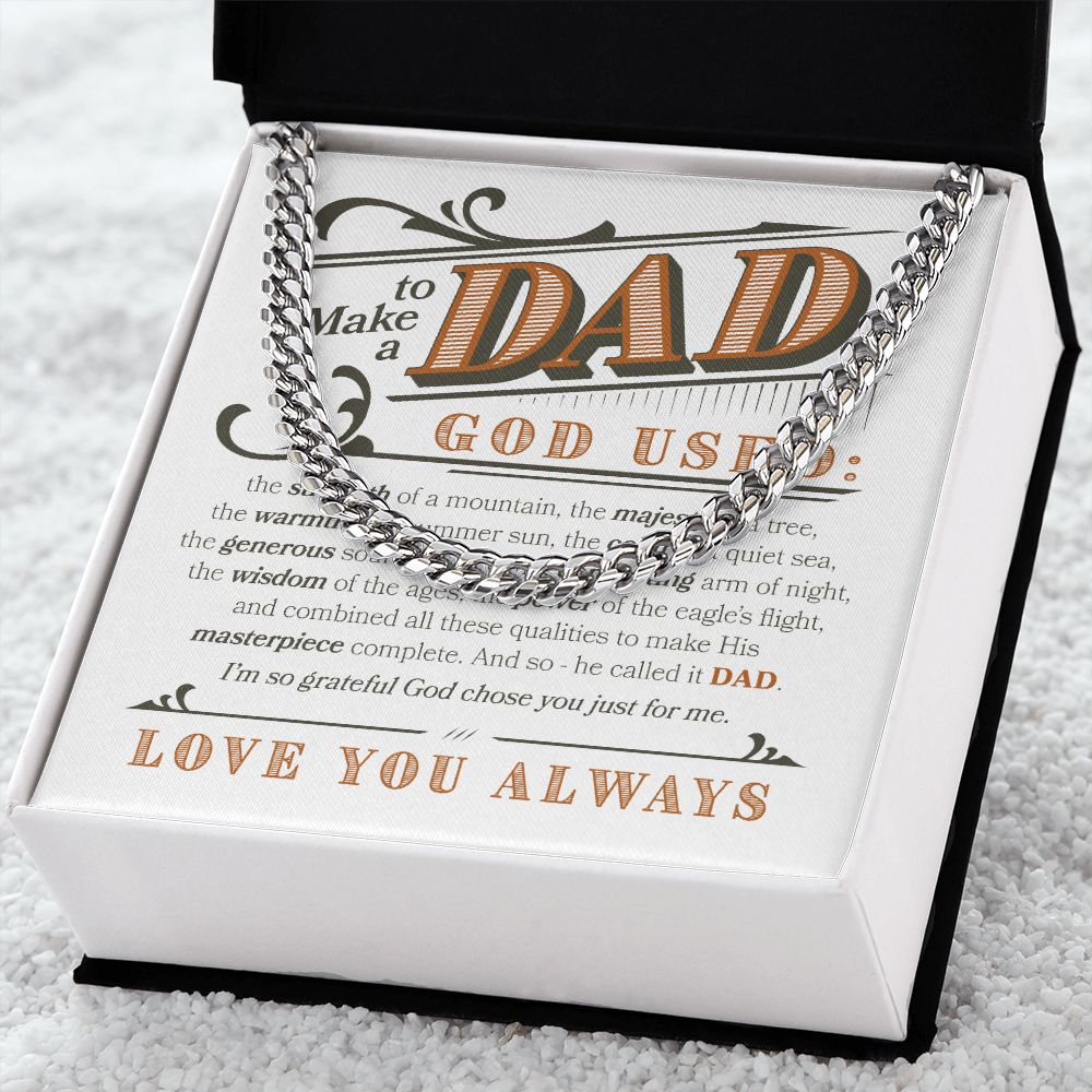 Love you Always Dad | Cuban Link Chain