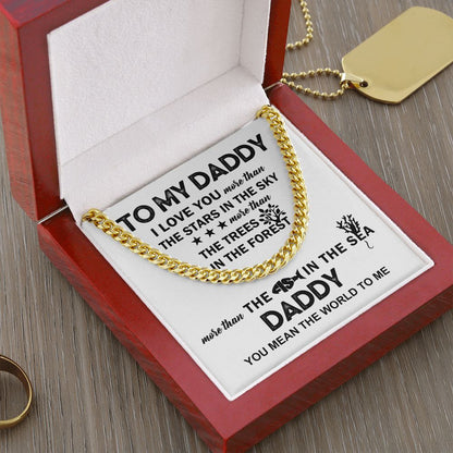 To My Daddy - The Fish in the Sea | Cuban Link Chain