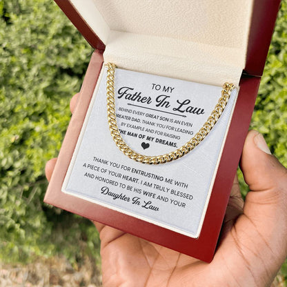 Father In Law - Thank you | Cuban Link Chain