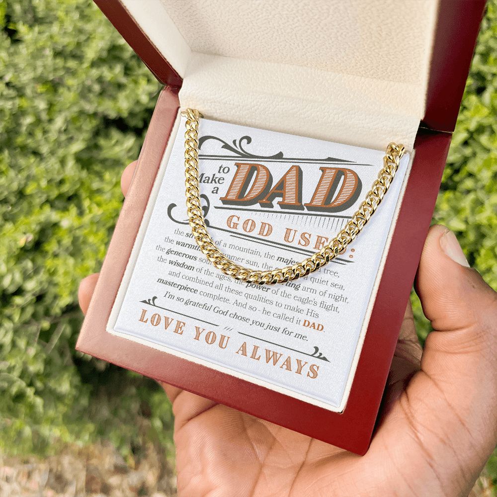 Love you Always Dad | Cuban Link Chain