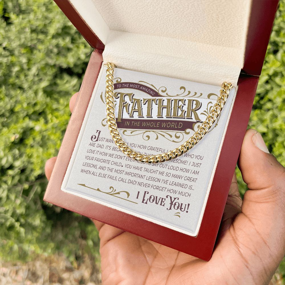 THe Most Amazing Father | Cuban Link Chain